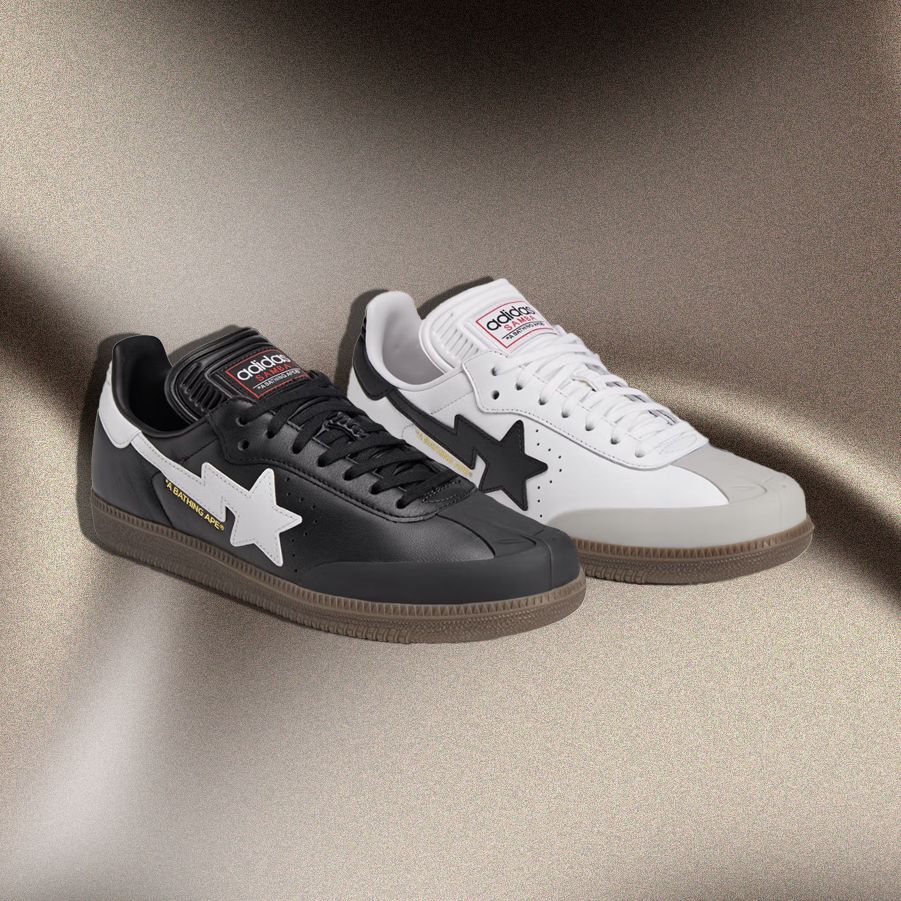 靴 A BATHING APE x adidas Originals Samba The BAPE x adidas Samba “Black and White” Pack is expected
