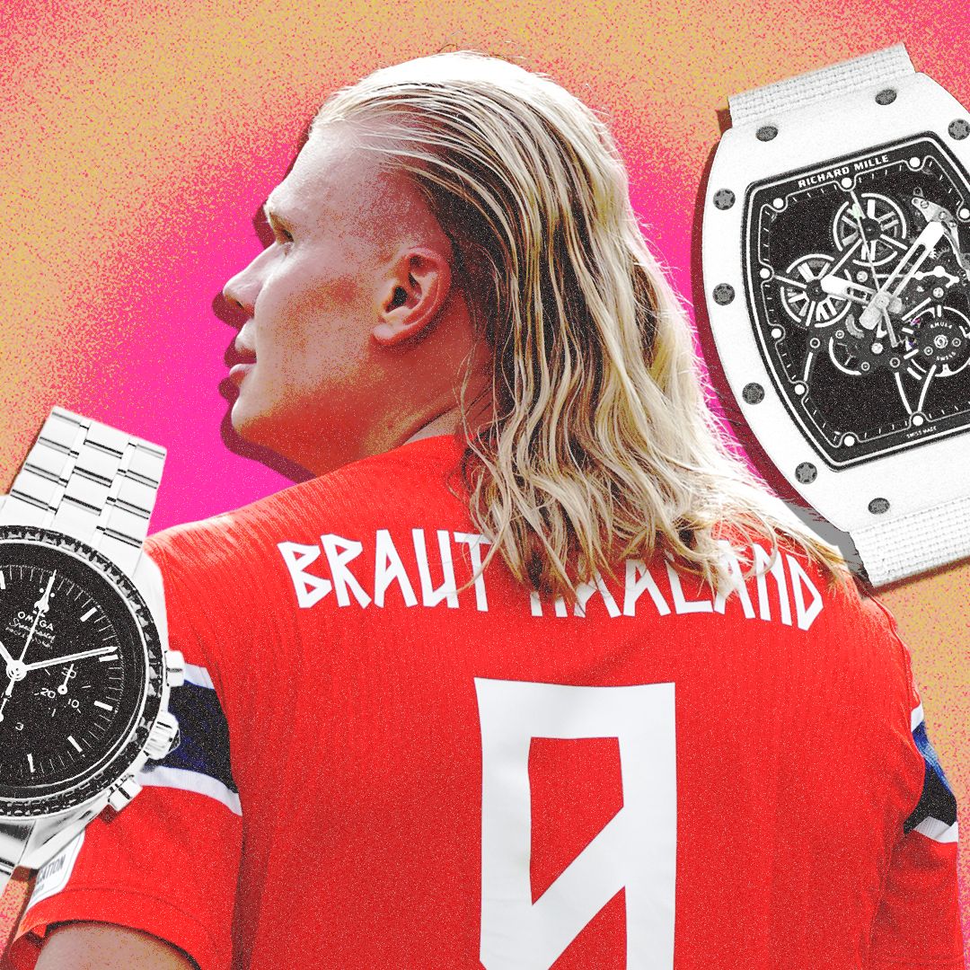Off-Duty Erling Haaland Has 3.9M AED in Party Watches in His Locker
