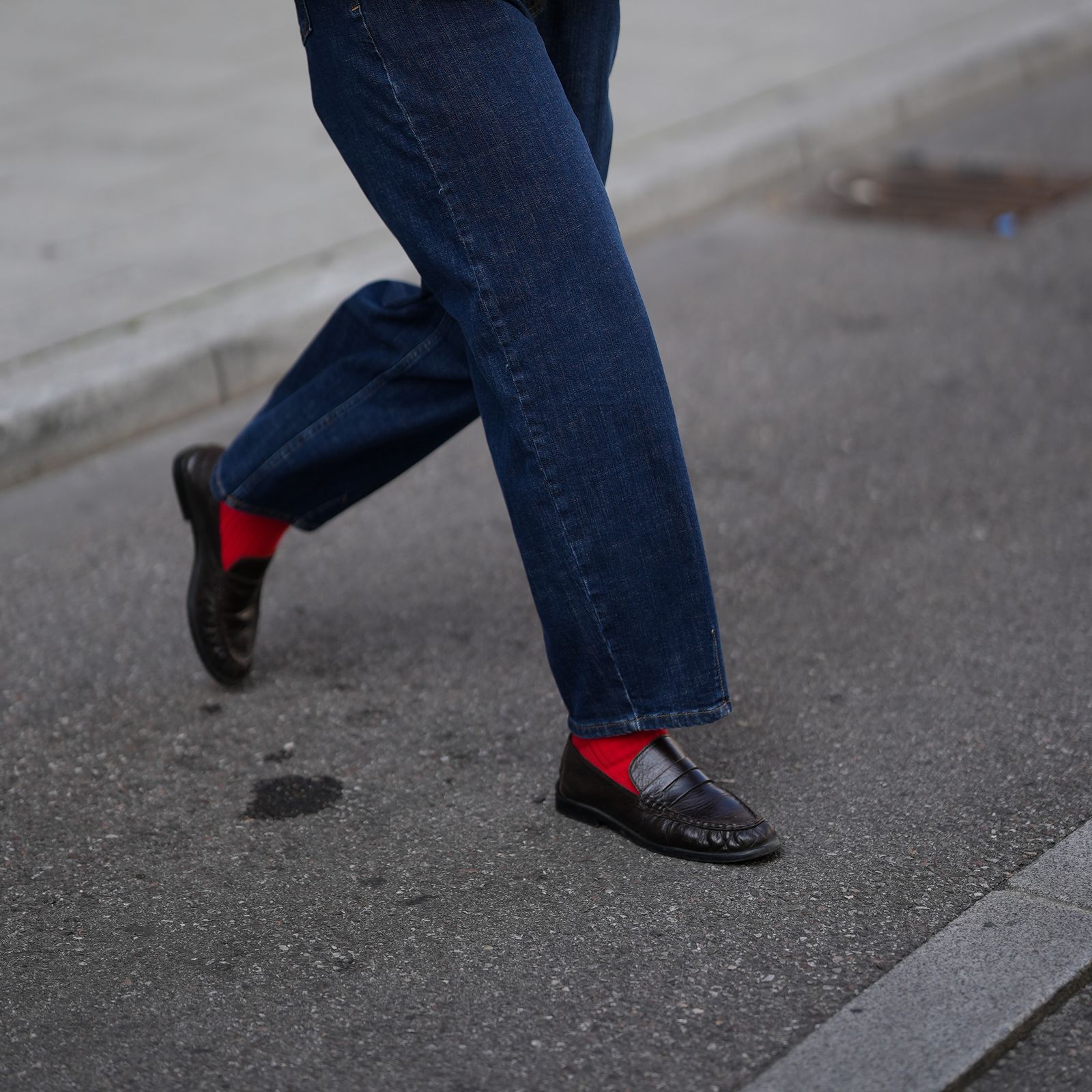 The Key to a Good Outfit? Red Socks