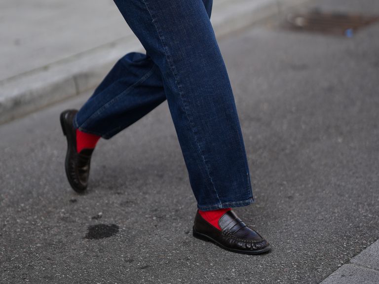 The Key To A Good Outfit? Red Socks